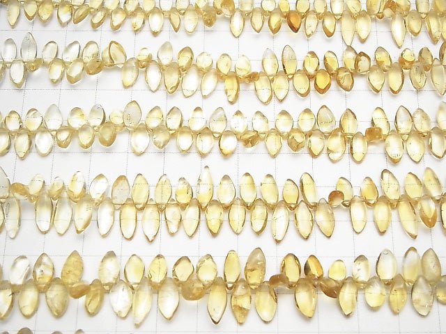 [Video] High Quality Citrine AAA- Marquise (Smooth) 1strand beads (aprx.6inch / 16cm)