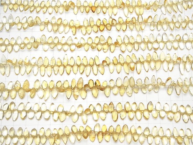 [Video] High Quality Citrine AAA- Marquise (Smooth) 1strand beads (aprx.6inch / 16cm)