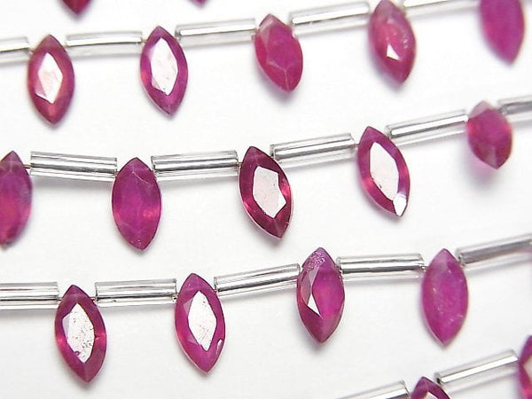 [Video]High Quality Ruby AAA Marquise Faceted 8x4mm 1strand (8pcs )