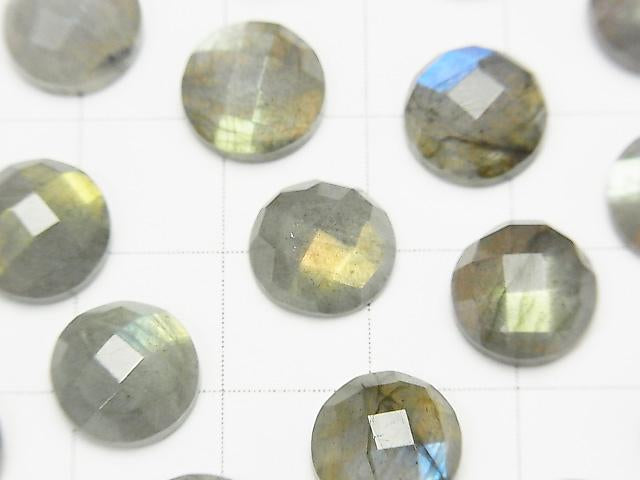 Labradorite AAA- Round  Faceted Cabochon 10x10mm 2pcs $9.79!