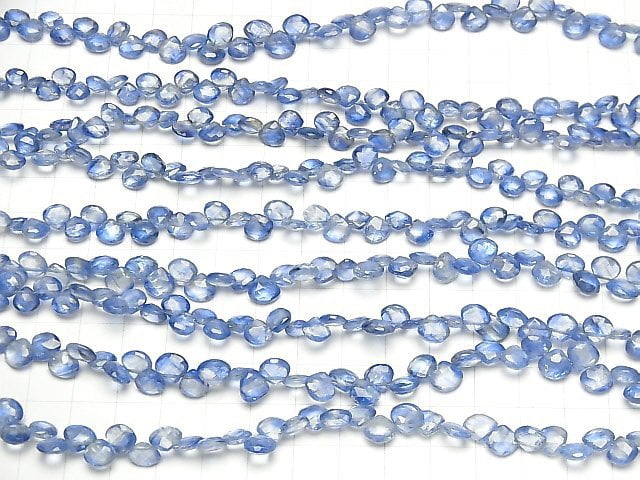 [Video] High Quality Kyanite AAA- Chestnut Faceted Briolette half or 1strand beads (aprx.7inch / 18cm)
