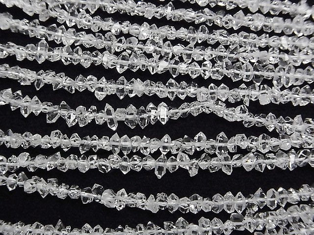 [Video] Pakistan double point crystal half or 1strand beads (aprx.15inch/38cm)