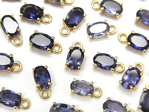 [Video] High Quality Iolite AAA Bezel Setting Oval Faceted 6x4mm 18KGP 2pcs $6.79!