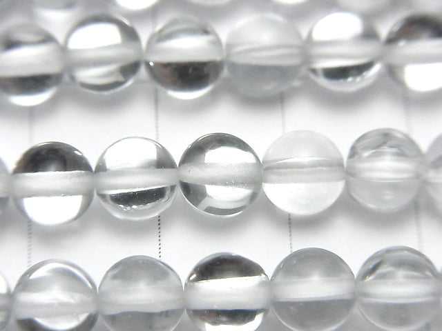 Silver Luna Flash Round 6mm 1strand beads (aprx.14inch/35cm)