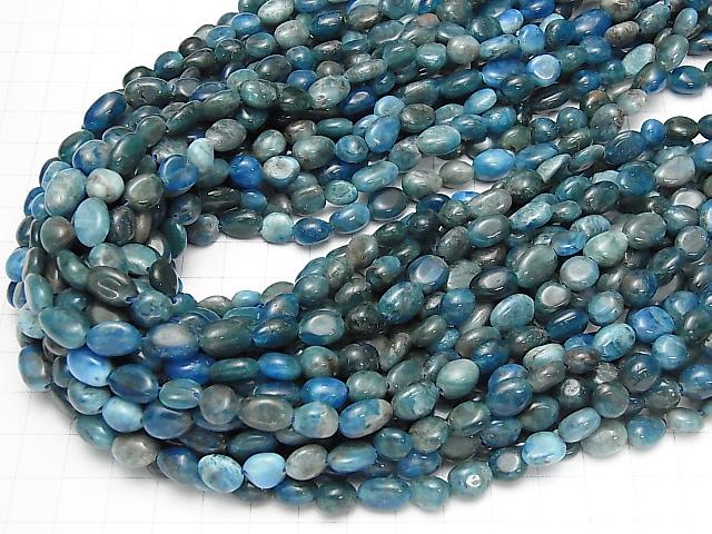 [Video] Blue Apatite AA Nugget 1strand beads (aprx.15inch / 38cm)