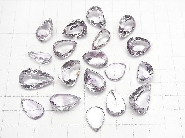High Quality Pink Amethyst AAA Pear shape Faceted Size Mix 4pcs $29.99!
