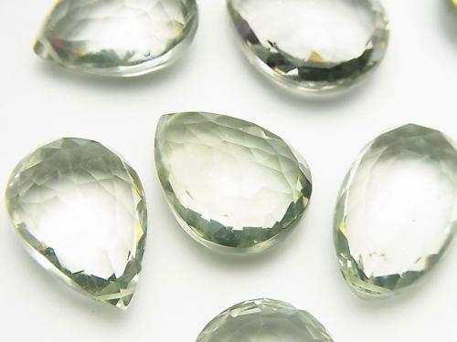 High Quality Green Amethyst AAA Chestnut -Pear shape Faceted Briolette 2pcs $34.99!