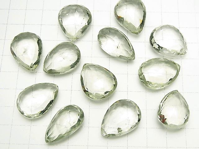 High Quality Green Amethyst AAA Chestnut -Pear shape Faceted Briolette 2pcs $34.99!