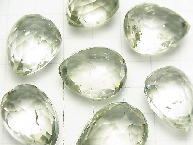 High Quality Green Amethyst AAA Chestnut -Pear shape Faceted Briolette 2pcs $49.99!