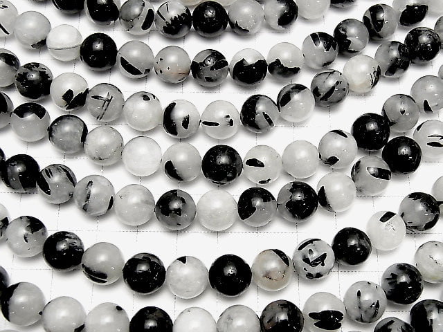 [Video] Tourmaline Quartz AA Round 10mm 1strand beads (aprx.15inch/37cm)