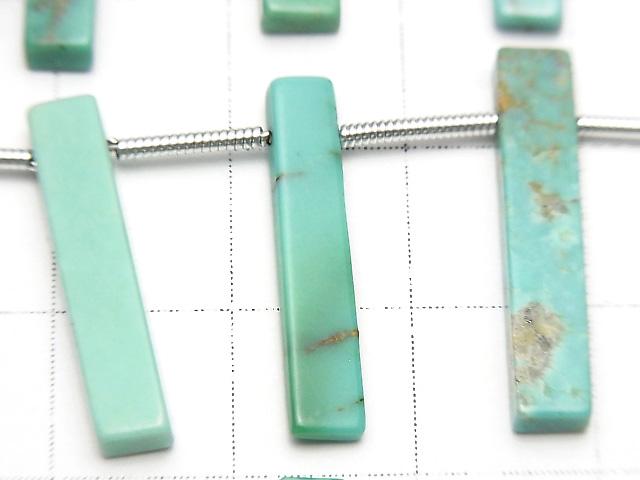 [Video] Kingman Turquoise AA++ Rectangle half or 1strand beads (aprx.6inch/16cm)