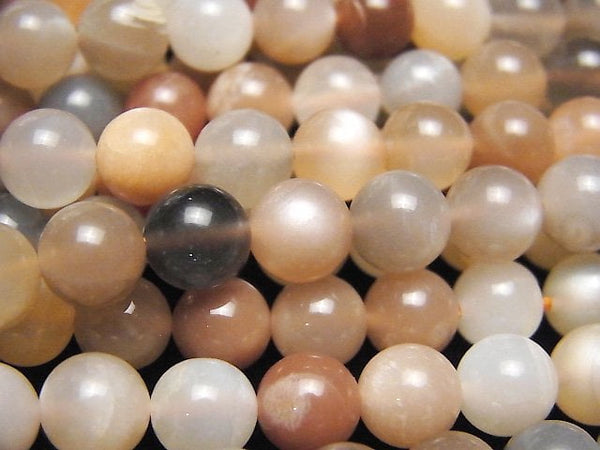 Multicolor Moonstone AA++ Round 8mm 1strand beads (aprx.15inch/38cm)