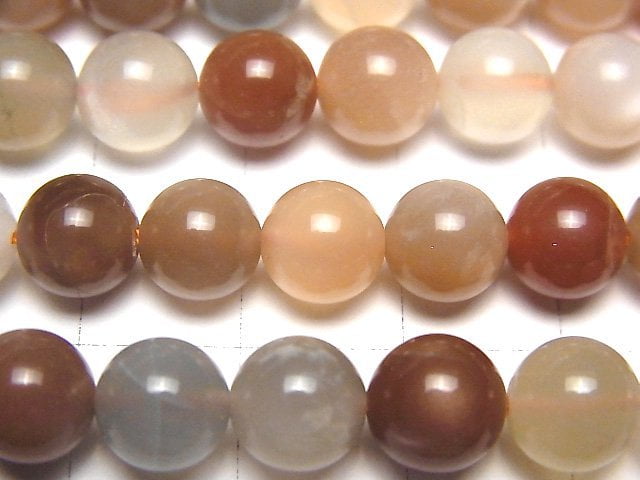 Multicolor Moonstone AA++ Round 8mm 1strand beads (aprx.15inch/38cm)