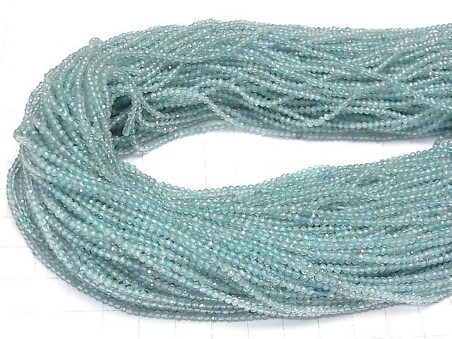 [Video] High Quality!  Apatite AA++ Faceted Round 2mm  1strand beads (aprx.15inch/38cm)