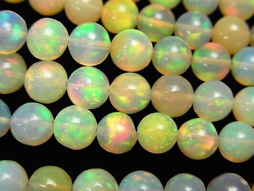 [Video] Top Quality Precious Opal AAA++ Round 5-8mm size gradation 1strand beads (aprx.15inch/38cm)