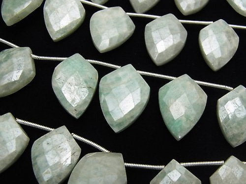Amazonite AA+ Deformation Faceted Marquise Coating 1strand beads (aprx.9inch / 22cm)