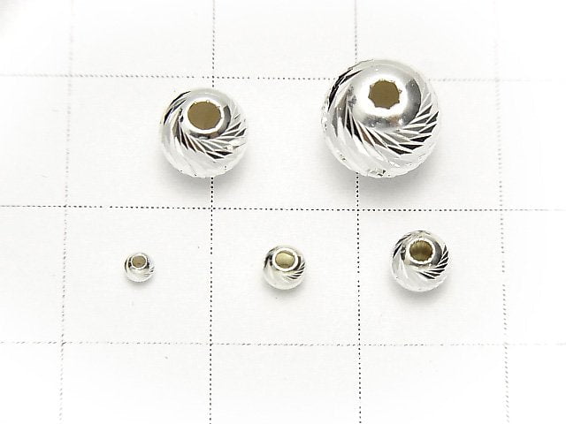 New size now available! Silver925 Round Multicut 2mm,3mm,4mm,6mm,8mm 10pcs