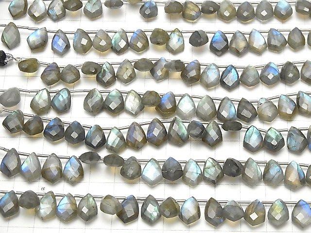 [Video] High Quality Labradorite AA++ Deformation Faceted Marquise 12x8mm half or 1strand (18pcs)