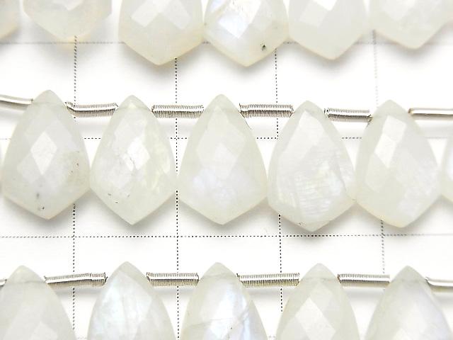 High Quality Rainbow Moonstone AA++ Deformation Faceted Marquise 12x8mm half or 1strand (18pcs ).