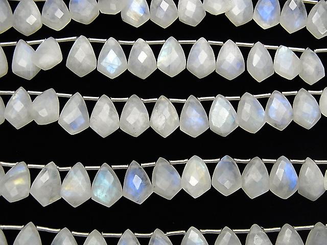 High Quality Rainbow Moonstone AA++ Deformation Faceted Marquise 12x8mm half or 1strand (18pcs ).