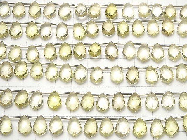 [Video] High Quality Lemon Quartz AAA Deformation Faceted Marquise 12x8mm half or 1strand (18pcs)