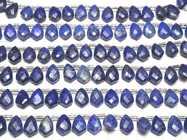 [Video]Lapislazuli AA++ Deformed Faceted Marquise 12x8mm half or 1strand (18pcs )