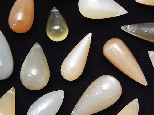 High Quality Multi Color Moonstone Drop (Smooth) 4pcs $9.79!