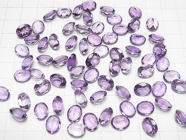 [Video]High Quality Amethyst AAA Loose stone Oval Faceted 10x8mm 5pcs