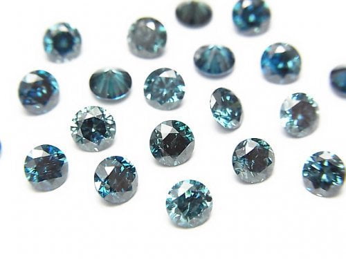 [Video] Blue Diamond Round Faceted 4x4mm 1pc