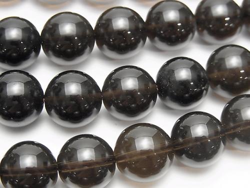 1strand $9.79! Medium-Dark Color Smoky Quartz AAA- Round 12mm 1strand beads (aprx.15inch/37cm)