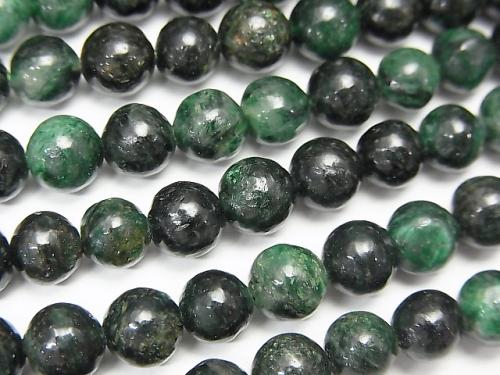 Fuchsite Round 6mm 1strand beads (aprx.15inch/38cm)