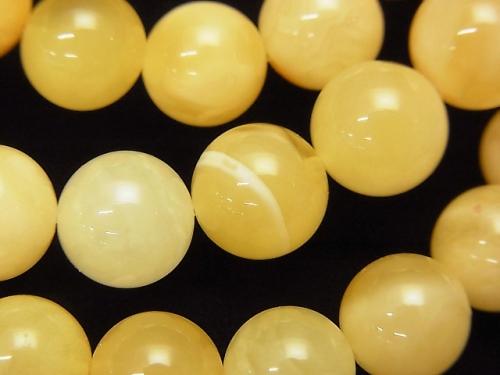 Baltic Amber Round 9-10mm Honey Color 1strand (Bracelet)