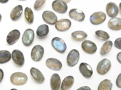 [Video] Labradorite AA++ Undrilled Oval Faceted 8x6mm 10pcs