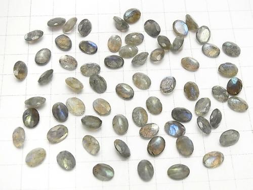 [Video] Labradorite AA++ Undrilled Oval Faceted 8x6mm 10pcs