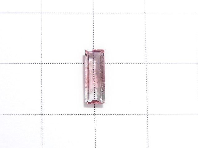 [Video] [One of a kind] Nigeria High Quality Bi-color Tourmaline AAA Faceted 1pc NO.223