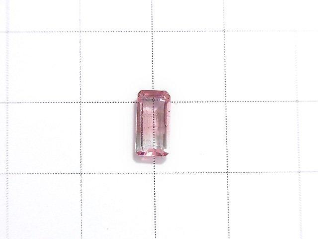 [Video] [One of a kind] Nigeria High Quality Bi-color Tourmaline AAA Faceted 1pc NO.224