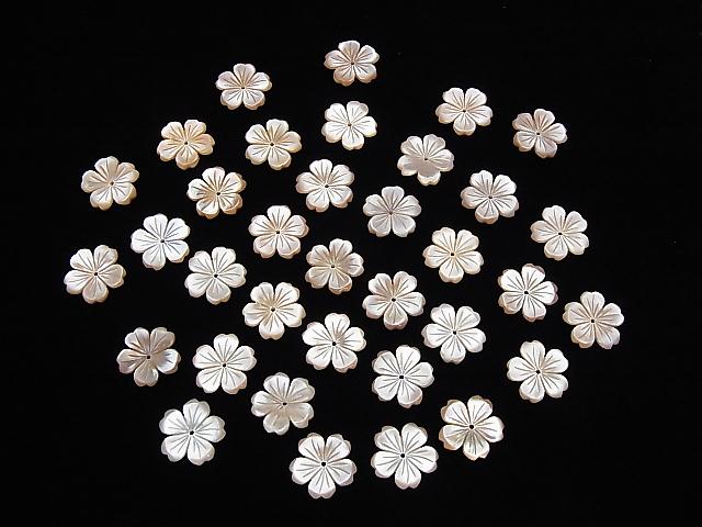 [Video] High Quality Pink Shell AAA Flower 15mm Central Hole 2pcs