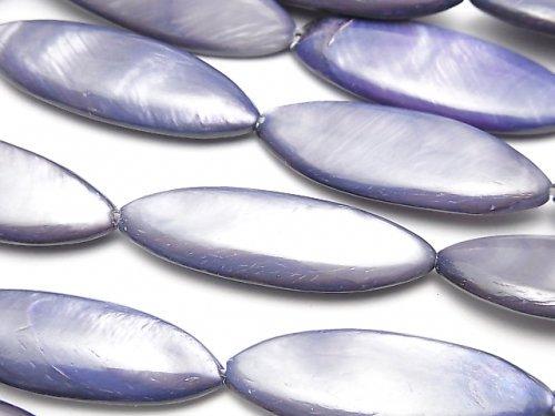 Purple color Shell Marquise 30x10x4mm 1strand beads (aprx.13inch / 32cm)