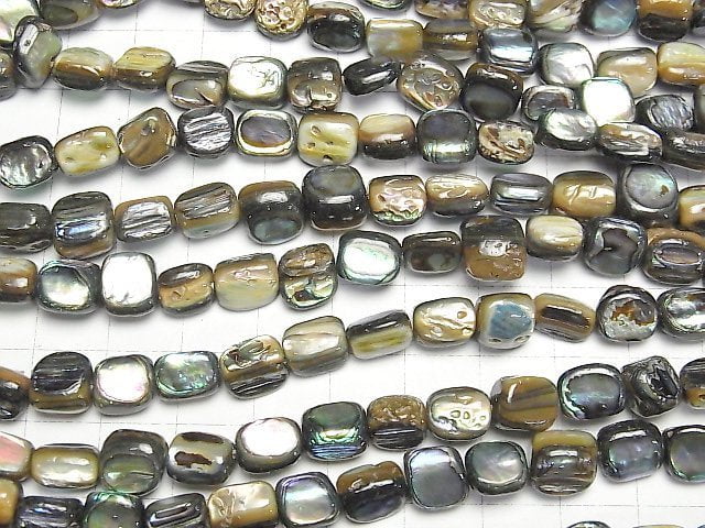 [Video]Abalone Shell Rectangle-Nugget half or 1strand beads (aprx.15inch/38cm)
