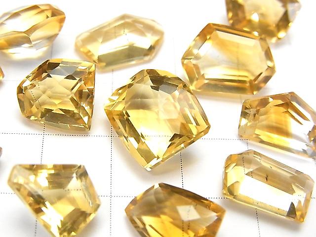 [Video] High Quality Citrine AAA Undrilled Fancy Shape Faceted 5pcs