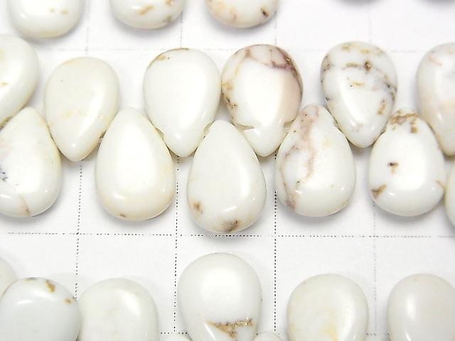 [Video] Magnesite Pear shape 11x8mm 1strand beads (aprx.5inch / 13cm)