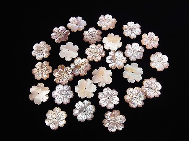 [Video] High Quality Pink Shell AAA Flower 20mm Center Hole 1pc