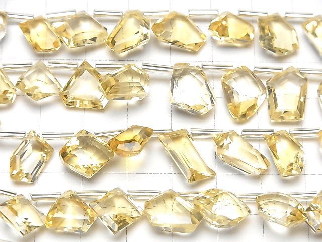 [Video]High Quality Citrine AAA Fancy Shape Faceted 1strand (8pcs)
