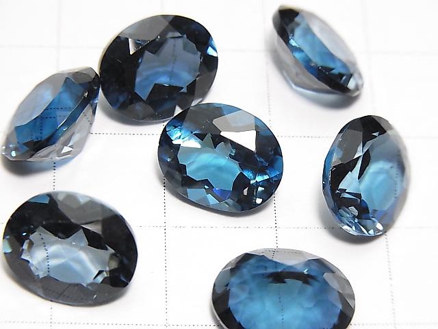 [Video] High Quality London Blue Topaz AAA Undrilled Oval Faceted 11x9mm 1pc