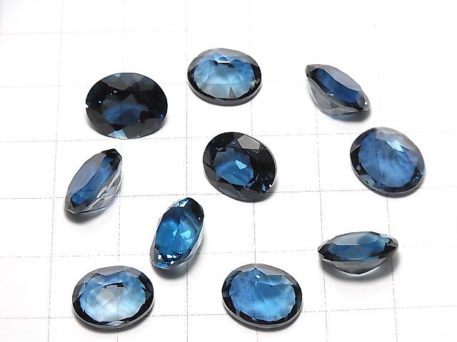 [Video] High Quality London Blue Topaz AAA Undrilled Oval Faceted 11x9mm 1pc