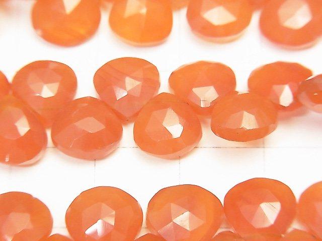 [Video] High Quality Carnelian AAA- Chestnut Faceted Briolette half or 1strand beads (aprx.7inch / 18cm)