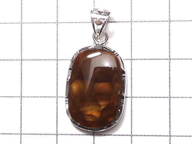 [Video] [One of a kind] Mexico Fire Agate AAA Pendant Silver925 NO.169