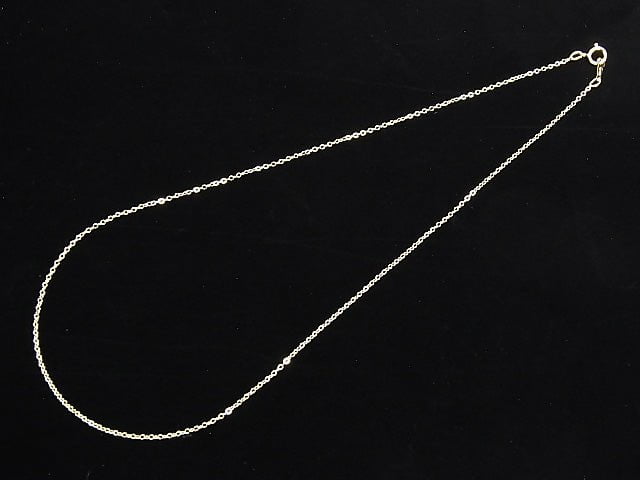 14KGF Flat Cable Chain 1.0mm [40cm][45cm] Necklace 1pc