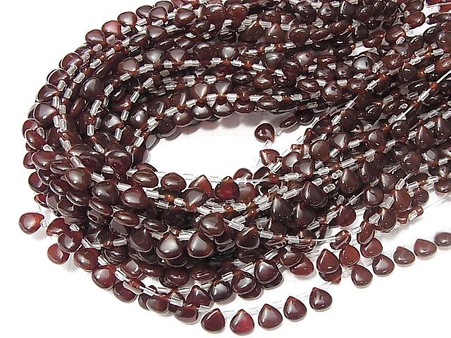 Red Agate AAA Chestnut Shape (Smooth) 8x8x4mm half or 1strand beads (aprx.15inch/36cm)