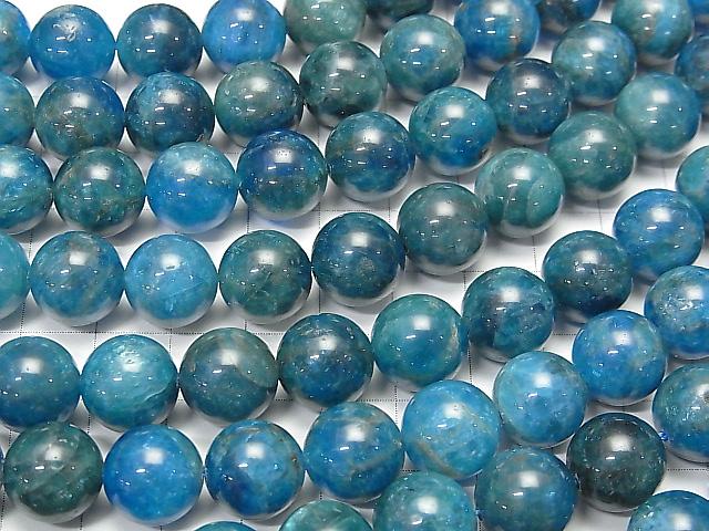 [Video] Blue Apatite AA + Round 12mm half or 1strand beads (aprx.15inch / 37cm)